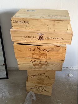 Various Wooden Wine Boxes