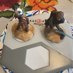 Disney Infinity Portal Base With 2 Characters 