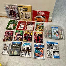 Anime manga kids drawing book bundle art kit diary wimpy kid dragon ball z totoro my hero academia