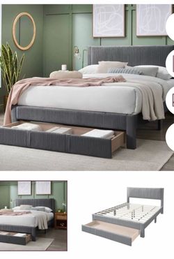 Queen Bed frame not including mattress