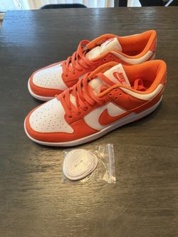Orange And White Dunks