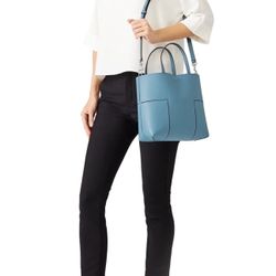 Tory Burch Bucket Blue Bag 