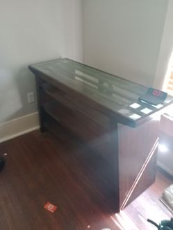 Cherry oak wood t.v stand