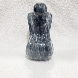 Abstract Gray Marble Mother Sculpture Maternity Pre-owned 