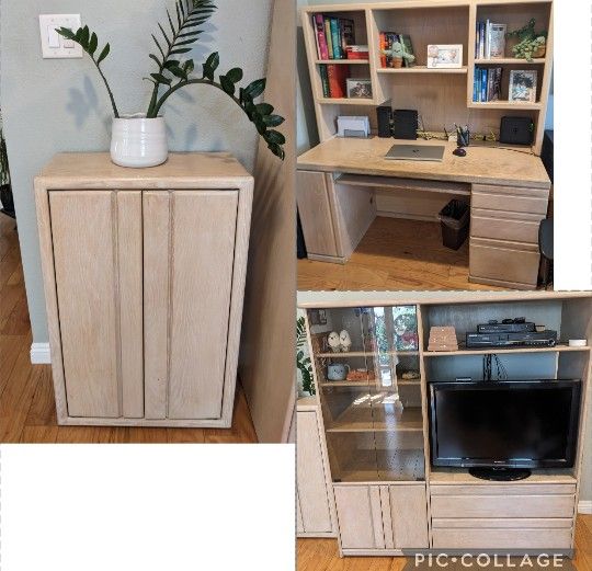 Entertainment/Desk/Hutch/Storage Unit Furniture Set