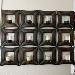 Metal candle decoration