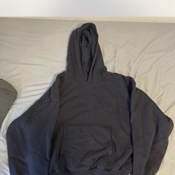 yeezy gap double layered hoodie black