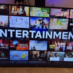 LG 55” 4K UHD Smart TV (webOS, Magic Remote, Netflix, YouTube, Hulu, etc.) – Excellent Condition.