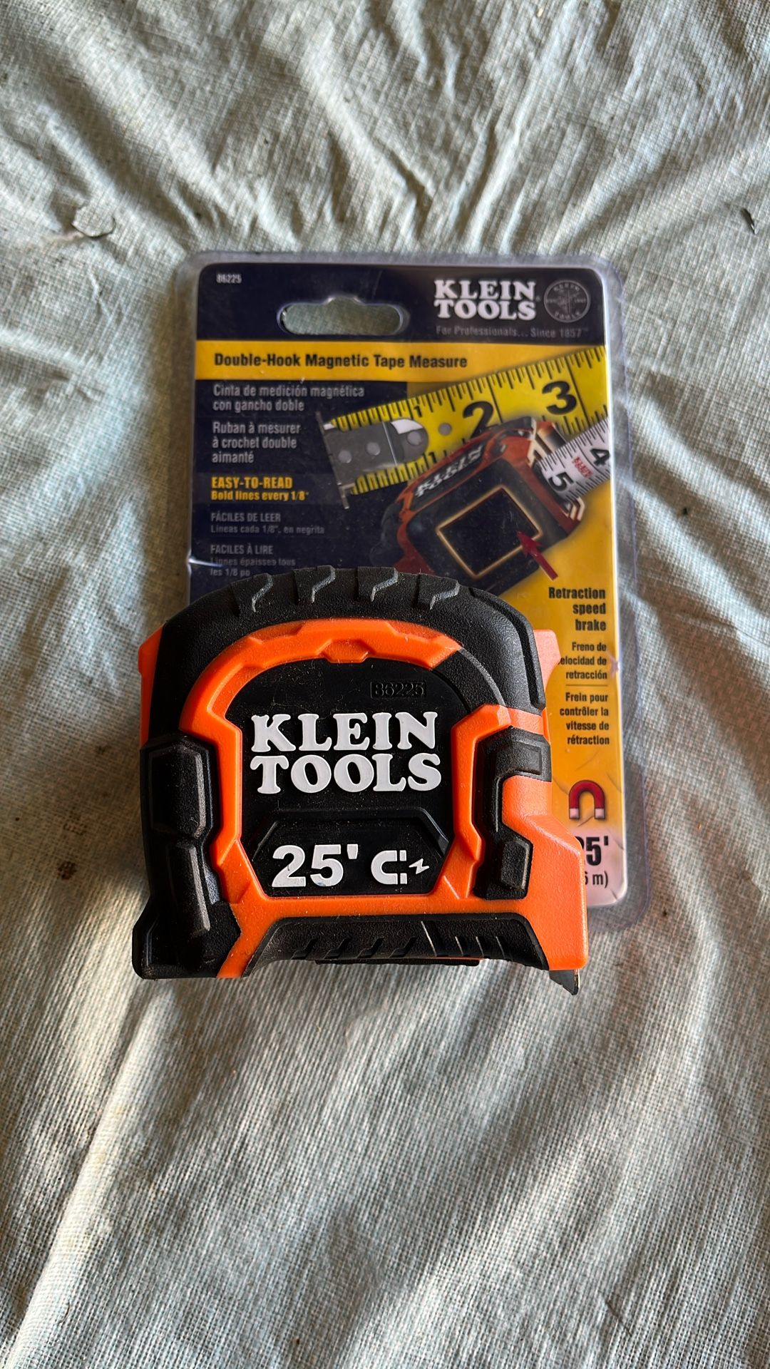 Brand New- Klein Tools Double Hook Magnetic Tape Measure