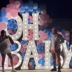 4ft White Marquee Letters