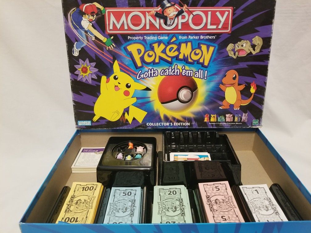 1998 POKEMON MONOPOLY, COLLECTOR'S EDITION