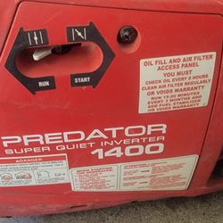 Predator 1400 Watt Super Quiet Inverter Generator