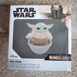 Baby Yoda Salt And Pepper Shakers