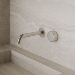 2 Modern Wall Mounted Faucets - Brushed Nickel