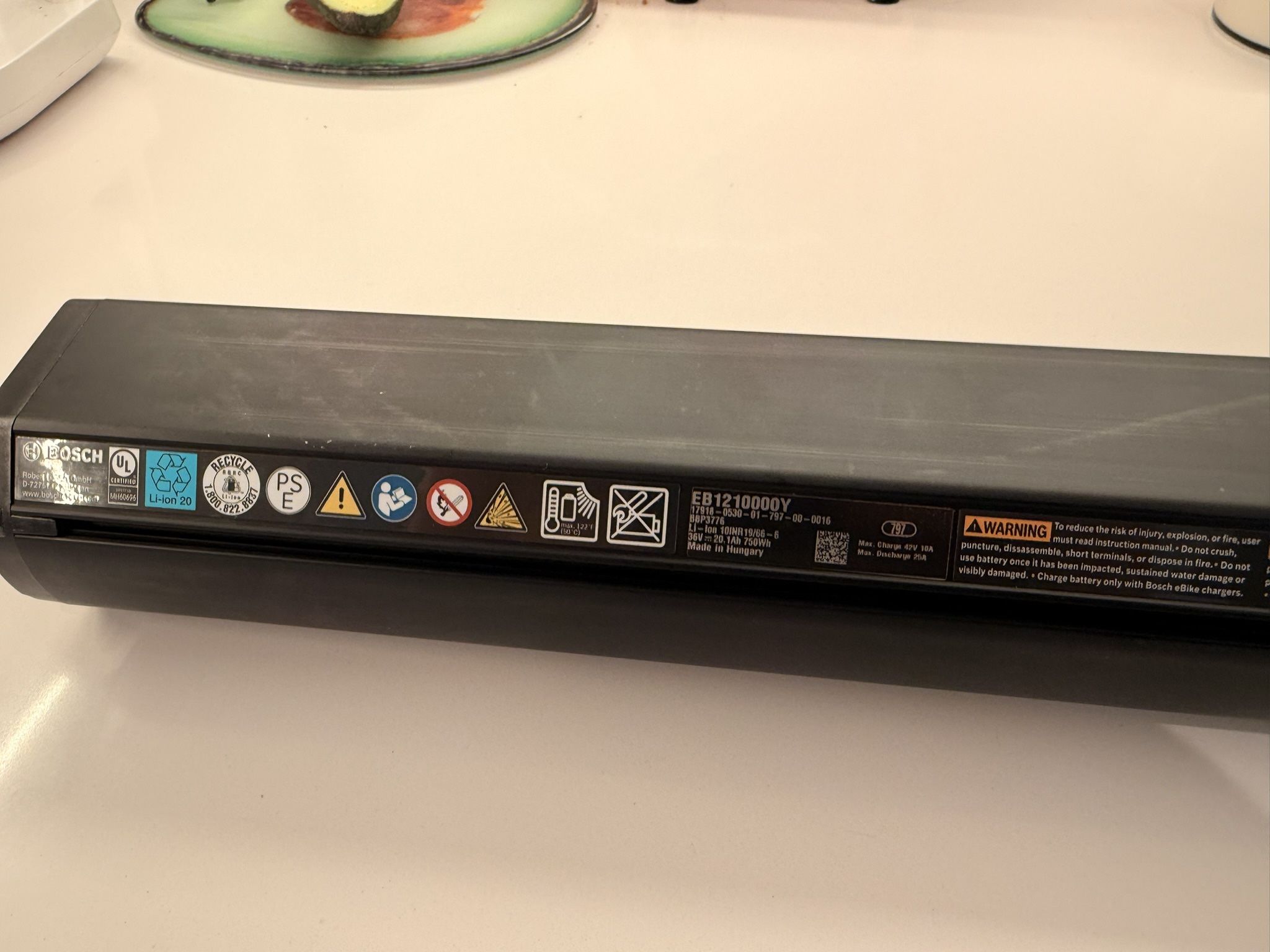 Bosch PowerTube 750 Smart System – Vertical – EB12 100 00Y – 750Wh