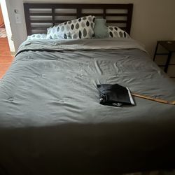 QUEEN MATTRESS, BOXSPRING, AND HEADBOARD