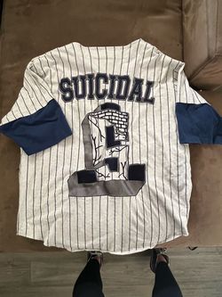 Suicidal Tendencies Pinstripe Baseball Jersey