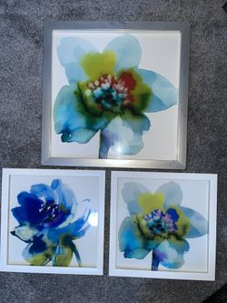 Flower Water Color Painting Picture Set