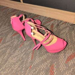 Hot Pink Stilettos Brand New Size 10.5 Or 43