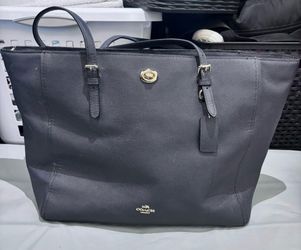 Coach dark blue diaper bag