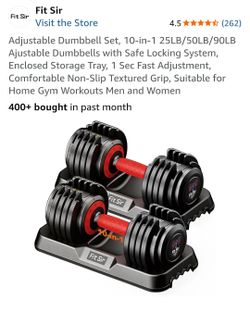 Fit Sir 10-in-1 Adjustable Dumbbell Set