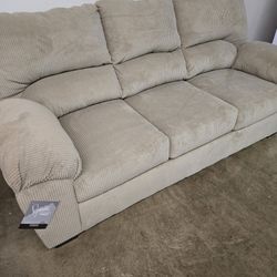 New Plush Tan Sofa