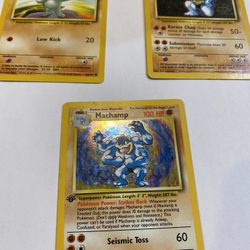 Pokémon Card Set Machop Machoke Machamp