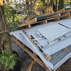 Free aluminum shed scrap