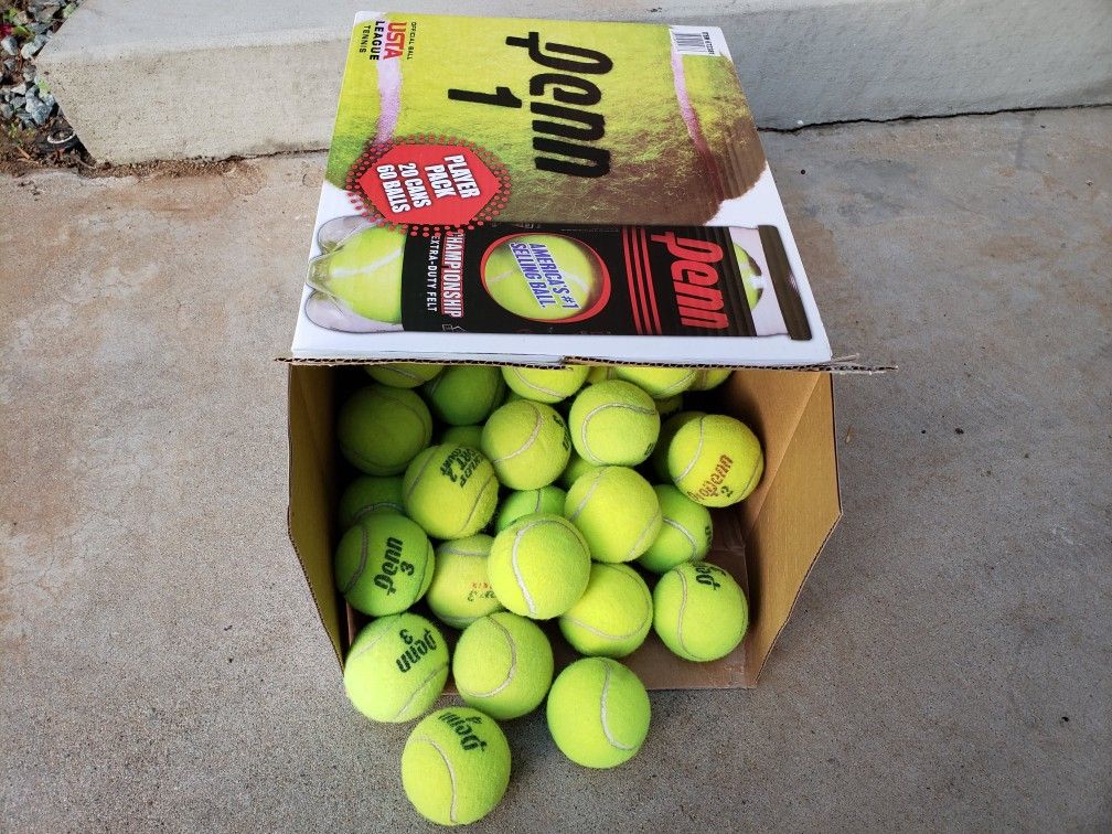 80+ (box full) Used Tennis Balls