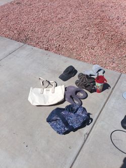 2 purses 1 cup 3 shoes and cap for free