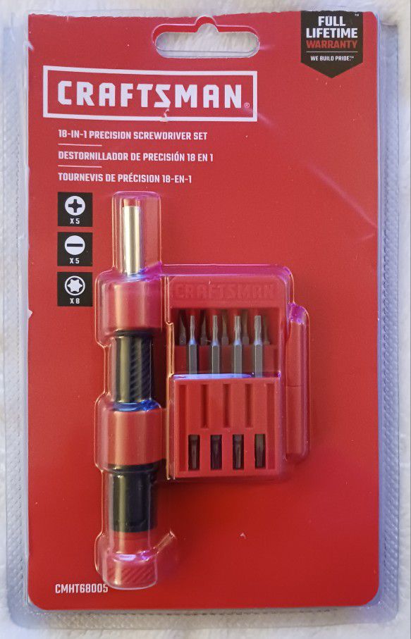 Craftsman 18 In 1 Precision Screwdriver 🪛 Set Brand New Open Box Item