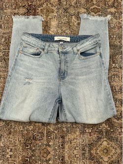 Ashley Mason Distressed Light Wash Jeans Size 13