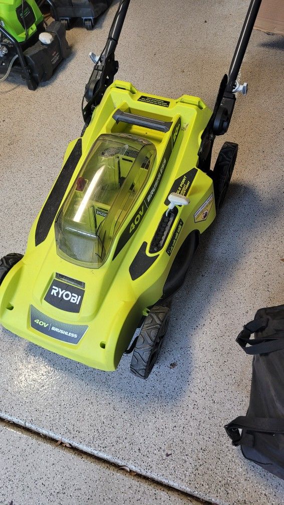 Ryobi 40 Volt 20 Inch Lawnmower Lawn Mower