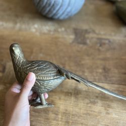 Vintage Brass Pheasant