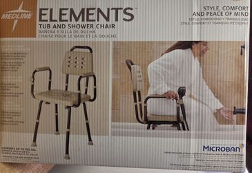 MEDLINE ELEMENTS Tub And Shower Chair Microban 