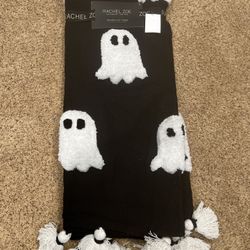 Rachel Zoe Throw Blanket GHOST 50 x 60 Black VHTF Very Rare NWT