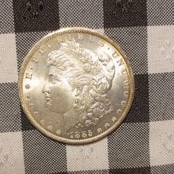 1885-O Morgan Silver Dollar MS Slight Tone