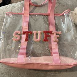 pink beach purse 