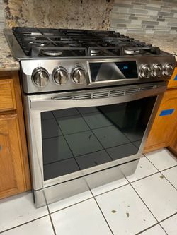 Samsung slide in gas stove