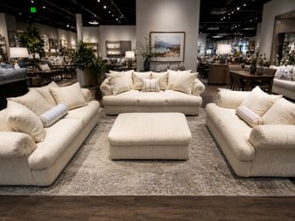 4-Piece Living Room Set w/ Ottoman – Delivery Available – $449