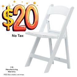 Silla Blanca De Resina Jardin Nueva