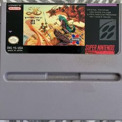 YS Wanderers from YS 3 Super Nintendo Video Game