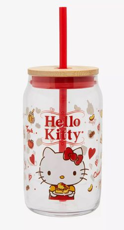 Hello Kitty 16oz Glass Cup