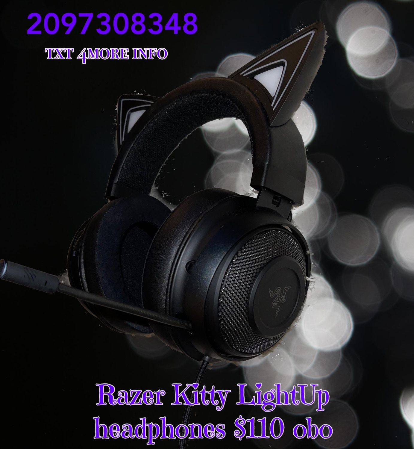 Razer Kraken Kitty Rgb USB Gaming Headset 