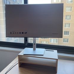 Two-tier Wooden Monitor Stand