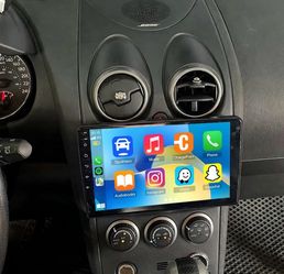 Double Din Car Stereo for Nissan Rogue 2008-2013 Radio w/Carplay Android Double Din Android Wireless Carplay Android Auto Support Bluetooth/GPS/WiFi/B
