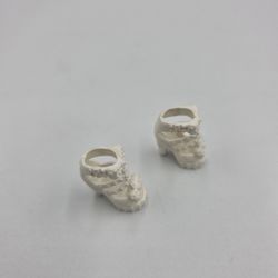 Barbie Doll Shoe Strappy Platform Open Toe Sandal Heel White Fashionista