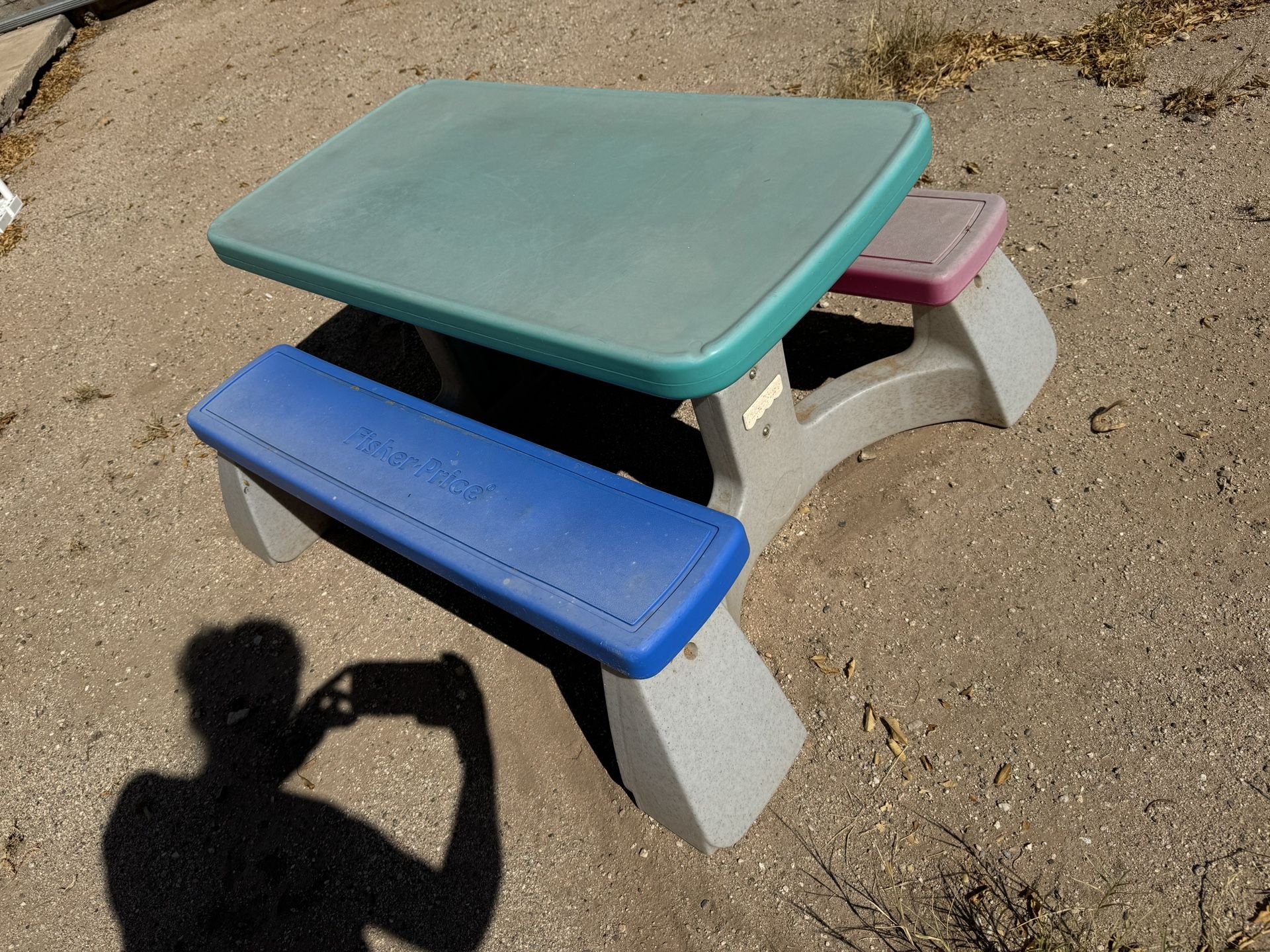 Fisher Price Kids Plastic Picnic Table 