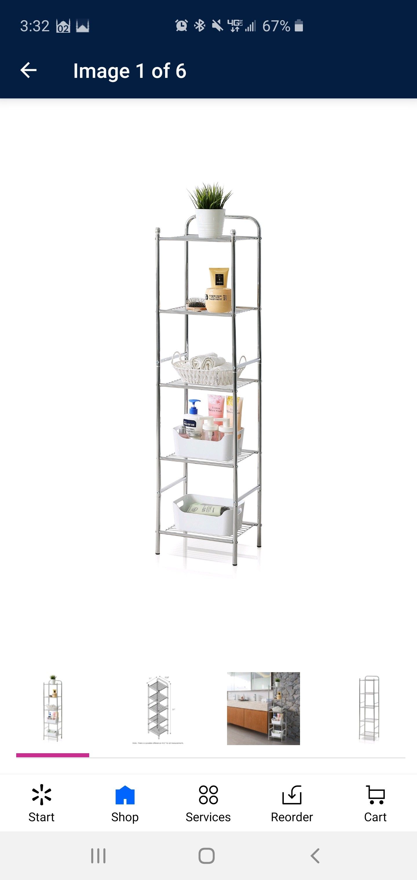 5 tier wire storage shelf