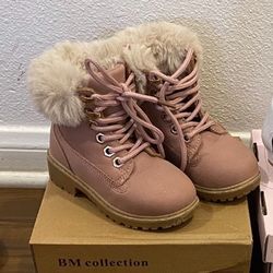 Pink Winter Boots Size 7 Little Girls 